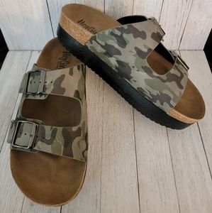 JULY 4TH SALE!! CORKYS- TABLOID CAMO SANDALS